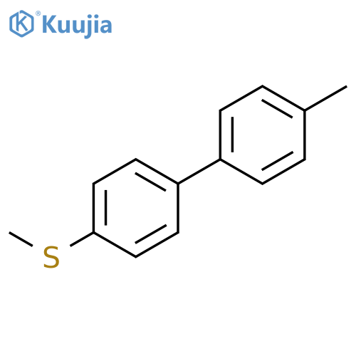 1,1'-Biphenyl, 4-methyl-4'-(methylthio)- structure