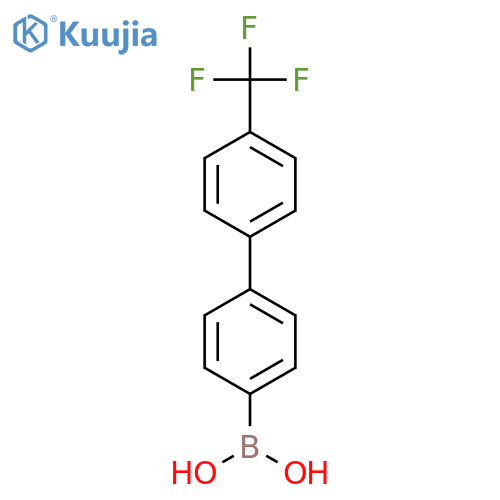 (4'-(Trifluoromethyl)-[1,1'-biphenyl]-4-yl)boronic acid structure