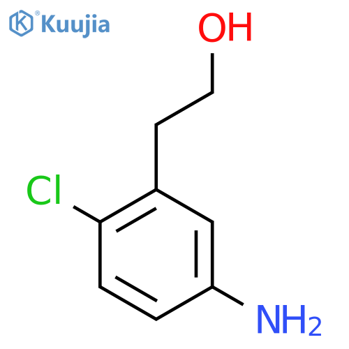 Benzeneethanol, 5-amino-2-chloro- structure
