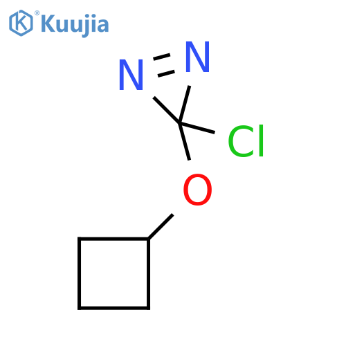 3H-DIAZIRINE, 3-CHLORO-3-(CYCLOBUTYLOXY)- structure