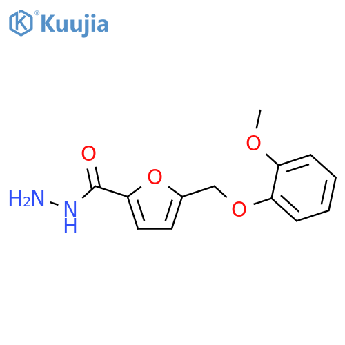 5-(2-methoxyphenoxy)methylfuran-2-carbohydrazide structure