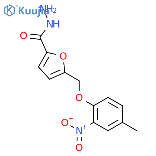 5-(4-Methyl-2-nitrophenoxy)methyl-2-furohydrazide structure