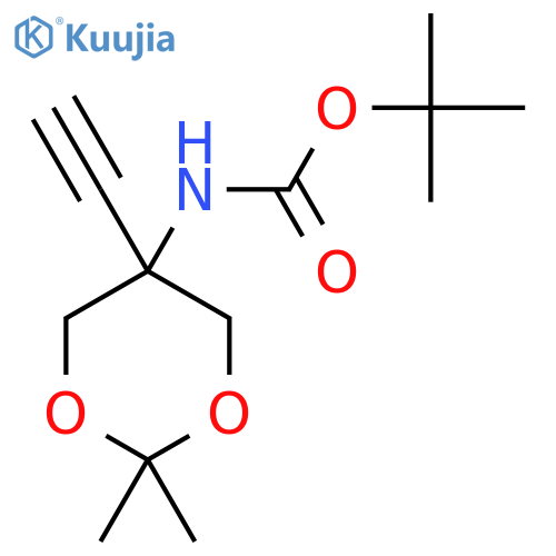 Tert-butyl N-(5-ethynyl-2,2-dimethyl-1,3-dioxan-5-yl)carbamate structure