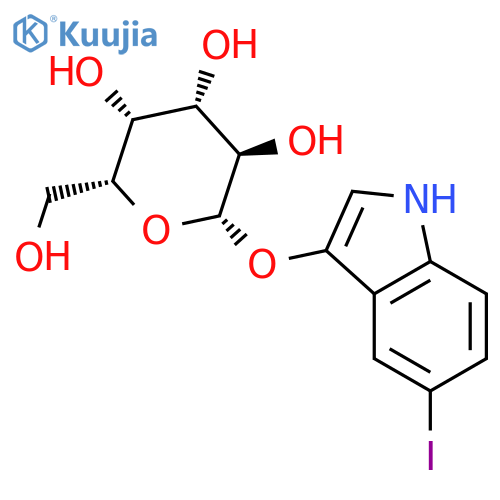 5-Iodo-3-indolyl-β-D-galactopyranoside structure