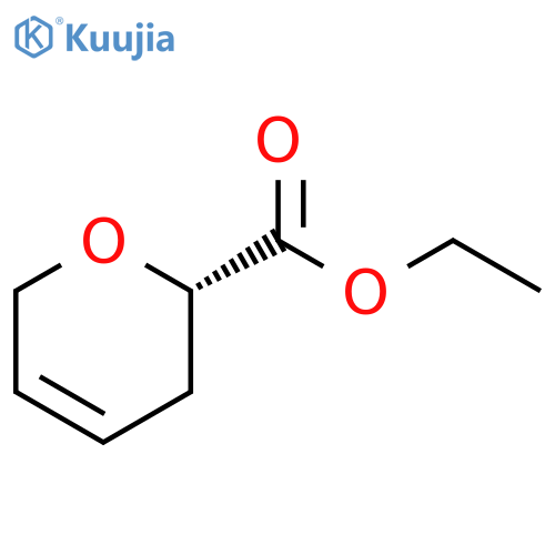 2H-Pyran-2-carboxylicacid, 3,6-dihydro-, ethyl ester, (2S)- structure