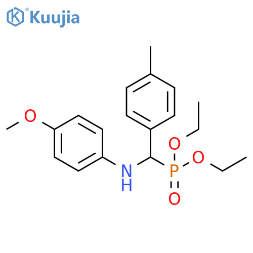 Phosphonic acid, [[(4-methoxyphenyl)amino](4-methylphenyl)methyl]-,diethyl ester structure
