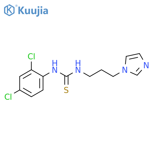 1-(2,4-dichlorophenyl)-3-[3-(1H-imidazol-1-yl)propyl]thiourea structure