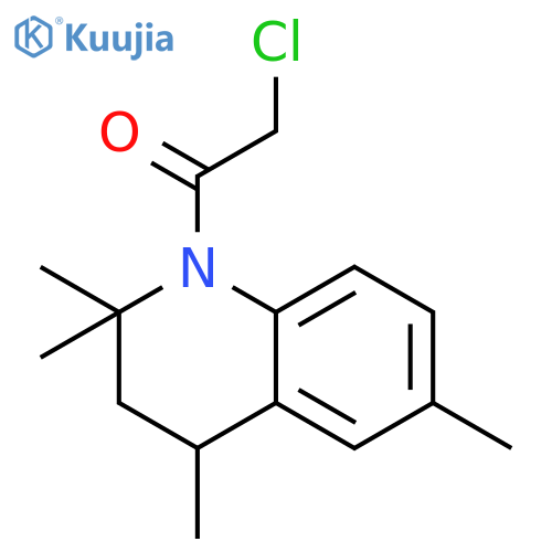2-Chloro-1-(2,2,4,6-tetramethyl-3,4-dihydroquinolin-1(2H)-yl)ethanone structure
