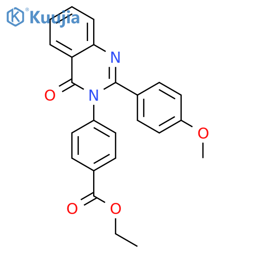 ethyl 4-(2-(4-methoxyphenyl)-4-oxoquinazolin-3(4H)-yl)benzoate structure