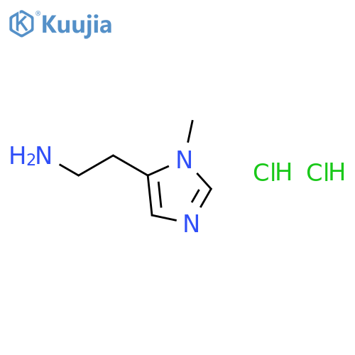 2-(1-methyl-1H-imidazol-5-yl)ethan-1-amine dihydrochloride structure