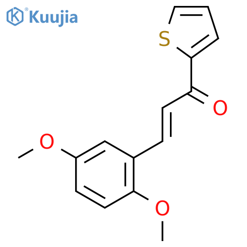 (2E)-3-(2,5-dimethoxyphenyl)-1-thiophen-2-ylprop-2-en-1-one structure