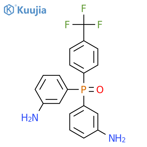 Benzenamine, 3,3'-[[4-(trifluoromethyl)phenyl]phosphinylidene]bis- structure