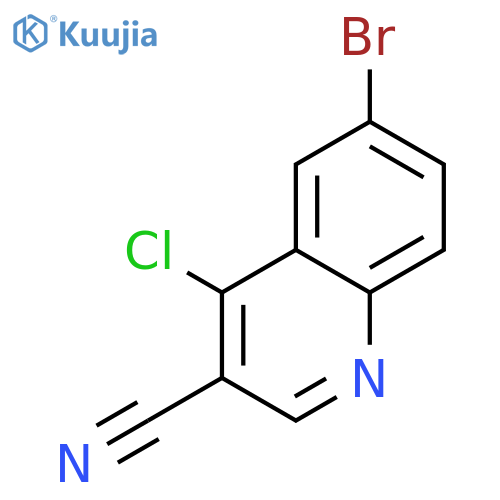 6-Bromo-4-chloroquinoline-3-carbonitrile structure