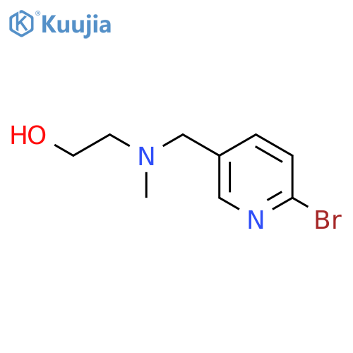 2-[(6-Bromo-pyridin-3-ylmethyl)-methyl-amino]-ethanol structure