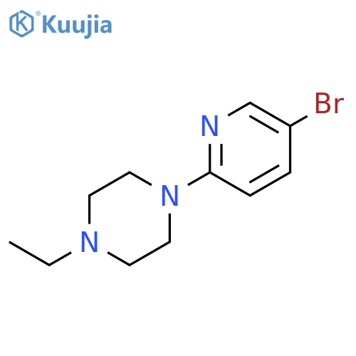 5-Bromo-2-(4-ethylpiperidino)pyridine structure
