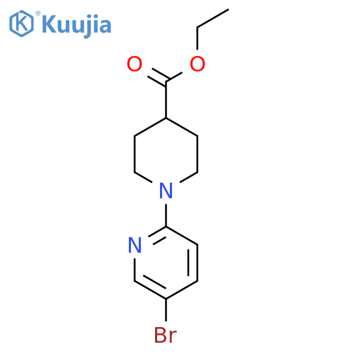 Ethyl 1-(5-bromopyridin-2-yl)piperidine-4-carboxylate structure