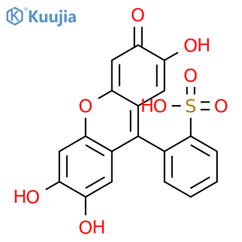2-(2,6,7-Trihydroxy-3-oxo-3H-xanthen-9-YL)benzene-1-sulfonic acid structure