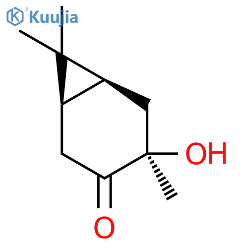 Bicyclo[4.1.0]heptan-3-one,4-hydroxy-4,7,7-trimethyl-, (1R,4S,6S)- structure