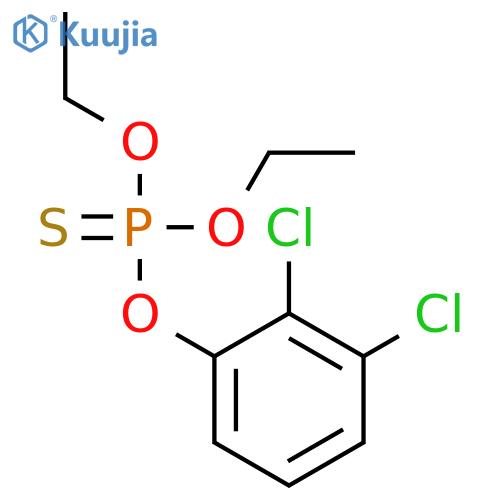 Phosphorothioic acid, O-(dichlorophenyl) O,O-diethyl ester structure