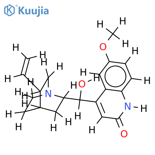 (8S,9R)-9-Hydroxy-6'-methoxy-1'H-cinchonan-2'-on structure
