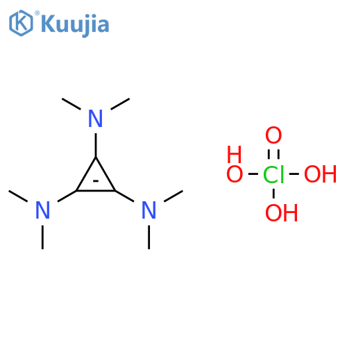 1-n,1-n,2-n,2-n,3-n,3-n-hexamethylcyclopropene-1,2,3-triamine;trihydroxy(oxo)-λ5-chlorane structure