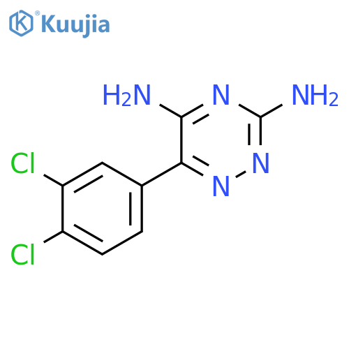 1,2,4-Triazine-3,5-diamine, 6-(3,4-dichlorophenyl)- structure
