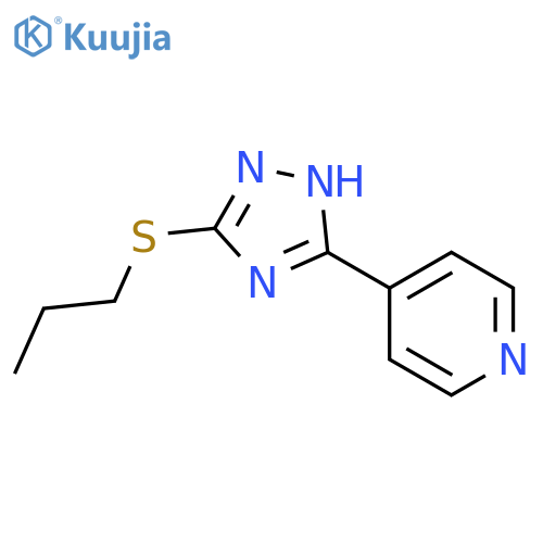 4-[3-(propylsulfanyl)-1H-1,2,4-triazol-5-yl]pyridine structure