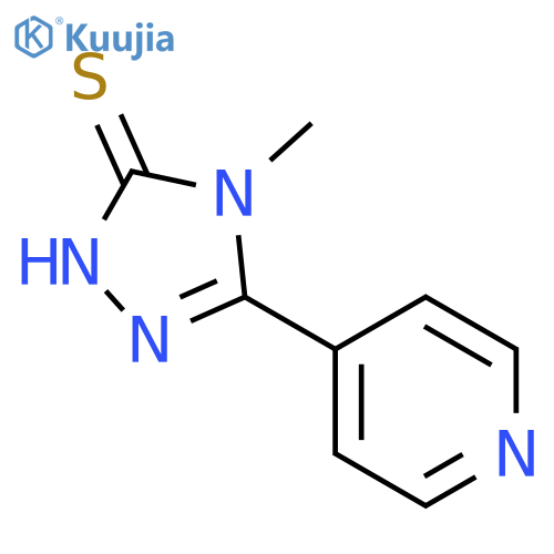 4-methyl-5-(pyridin-4-yl)-1,2,4-triazole-3-thiol structure