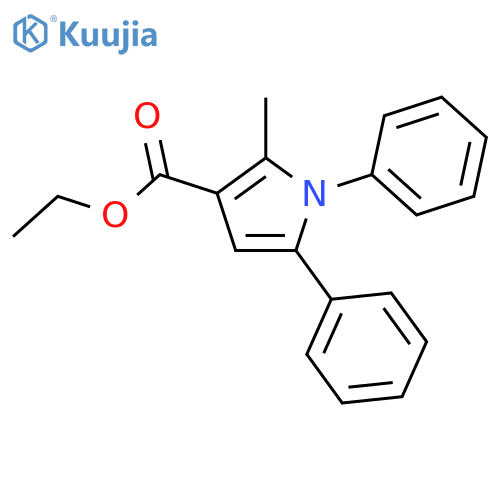 Ethyl 2-methyl-1,5-diphenylpyrrole-3-carboxylate structure