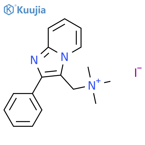 trimethyl({2-phenylimidazo1,2-apyridin-3-yl}methyl)azanium iodide structure