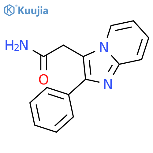2-Phenylimidazo[1,2-a]pyridine-3-acetamide structure