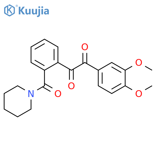 Piperidine, 1-[2-[(3,4-dimethoxyphenyl)oxoacetyl]benzoyl]- structure