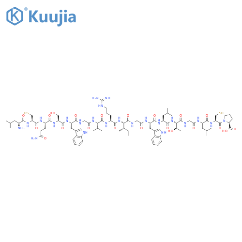 L-Proline,L-leucyl-L-cysteinyl-L-glutaminyl-L-seryl-L-tryptophylglycyl-L-valyl-L-arginyl-L-isoleucylglycyl-L-tryptophyl-L-leucyl-L-threonylglycyl-L-leucyl-L-cysteinyl- structure