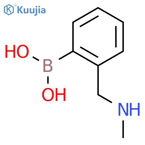 {2-(methylamino)methylphenyl}boronic acid structure