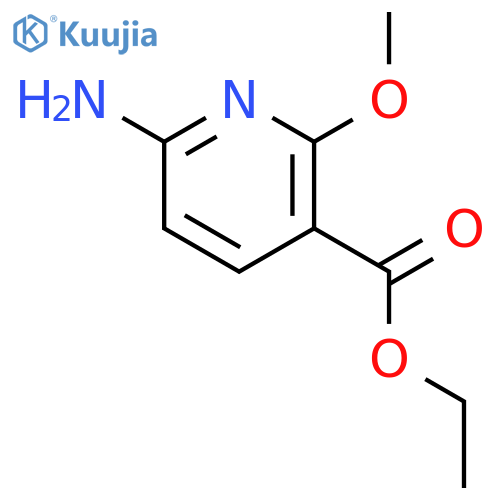 3-Pyridinecarboxylicacid, 6-amino-2-methoxy-, ethyl ester structure
