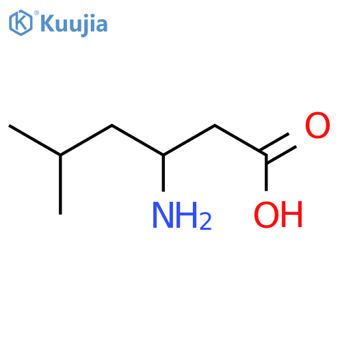 3-Amino-5-methylhexanoic acid structure