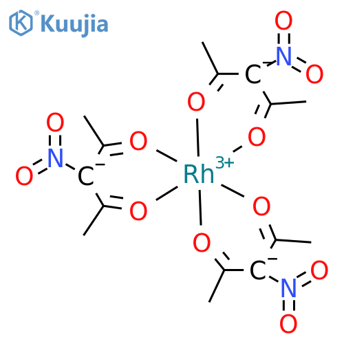 tris(3-nitro-2,4-pentanedionato-o2,o4)rhodium structure