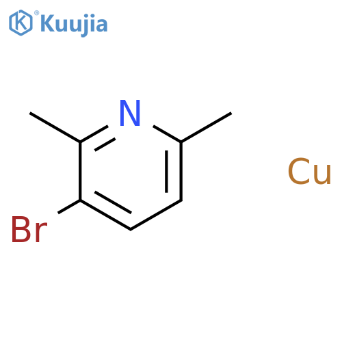 Copper, bromo(2,6-dimethylpyridine)- structure