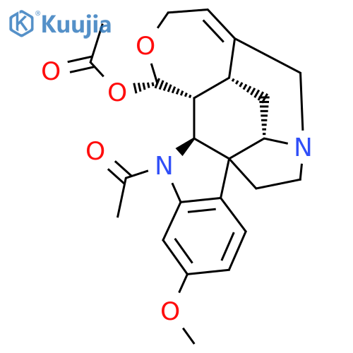 (17S)-1-Acetyl-19,20-didehydro-17,18-epoxy-11-methoxycuran-17-ol acetate structure