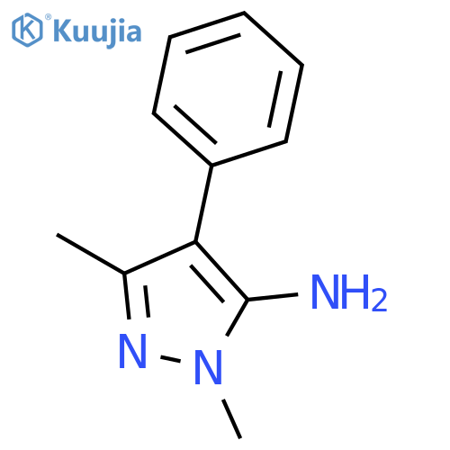 1,3-Dimethyl-4-phenyl-1H-pyrazol-5-amine structure