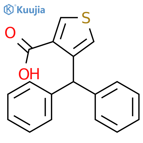 3-Thiophenecarboxylicacid, 4-(diphenylmethyl)- structure