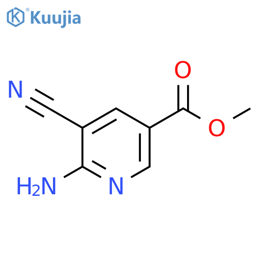 methyl 6-amino-5-cyanopyridine-3-carboxylate structure