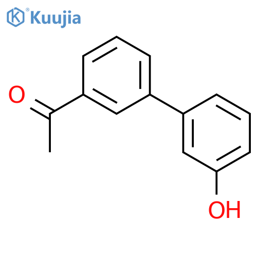 1-[3-(3-hydroxyphenyl)phenyl]ethanone structure