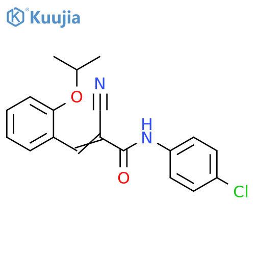 2-Propenamide, N-(4-chlorophenyl)-2-cyano-3-[2-(1-methylethoxy)phenyl]- structure