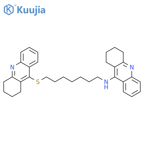 9-Acridinamine,1,2,3,4-tetrahydro-N-[7-[(1,2,3,4-tetrahydro-9-acridinyl)thio]heptyl]- structure