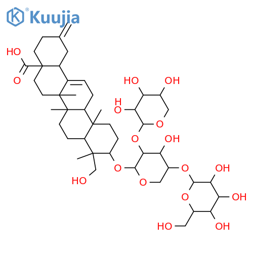 3,23-Dihydroxy-30-nor-12,20(29)-oleanadien-28-oic acid; 3β-form, 3-O-[α-L-Arabinopyranosyl-(1→2)-[β-D-glucopyranosyl-(1→4)]-α-L-arabinopyranoside] structure