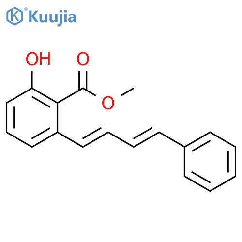 methyl 2-hydroxy-6-[(1E,3E)-4-phenylbuta-1,3-dienyl]benzoate structure
