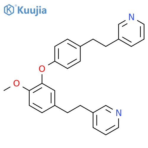 3-[2-(4-{2-methoxy-5-[2-(3-pyridinyl)ethyl]phenoxy}phenyl)ethyl]p Yridine structure