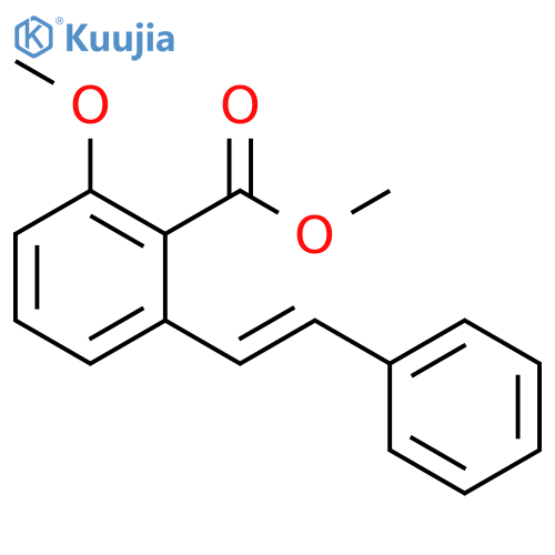 methyl 2-methoxy-6-[(E)-styryl]benzoate structure