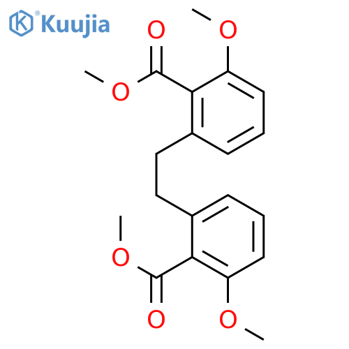 methyl 2-methoxy-6-[2-(3-methoxy-2-methoxycarbonyl-phenyl)ethyl]benzoate structure